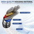 thumbnail image 2 of USB C to 3.5mm Aux Cable 6.6 ft High-Fidelity Audio, 2 of 7