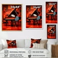 thumbnail image 4 of Designart "Cubist Concerto On The Red Piano" Music Canvas Wall Art, 4 of 7