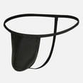 thumbnail image 2 of USNSM Men's G-strings Underwear Low Rise Convex Pouch T-back Thongs Briefs Lingerie Black M, 2 of 3