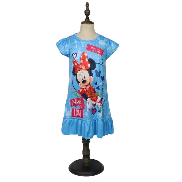 2023, vestido de princesas de Disney, Minnie, ropa de verano para niños, pijamas para niños, vestidos de cumpleaños de ratón, disfraz informal 3-8Y3T-S Gao Jinjia LED