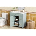 thumbnail image 5 of Compact 36" Green Bathroom Vanity with Ceramic Sink and Versatile Storage for Small Bathrooms, 5 of 7