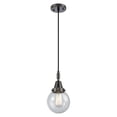 thumbnail image 7 of 447-1P-PN-G204-6 Innovations Lighting Beacon - 1 Light Cord Hung Mini Pendant-10.63 Inch Tall and 6 Inch Wide-Polished Nickel Finish-Seedy Glass Color, 7 of 7