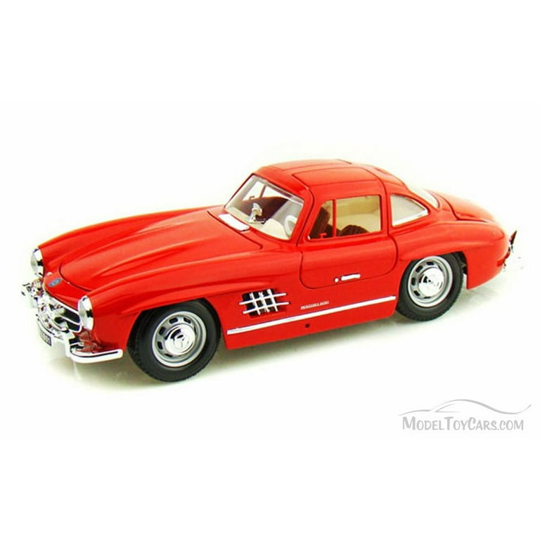 1954 Mercedes Benz 300SL Gullwing Red 1/18 Diecast Model Car by