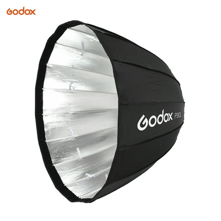 Godox P90L 90cm Deep Lightweight Parabolic Softbox with Bowens Mount Adapter Ring for Various Brands of Bowens Mount Studio Monolight Flash
