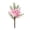 Pink, variant on Kiddiway Artificial Glitter Pine Branch Stem - Christmas Faux Cedar Garland for Holiday Wreath, Table Runner, Fireplace Mantel, and Winter Indoor Decor,Red