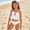 White, variant on DuoJiaJ Girls Swimwear For Toddlers And Kids – Strappy Top With Solid Beach Dress Tankini Style Two Piece Swim Outfit For Girls Girls Bathing Suits Two Piece,3-4 Years