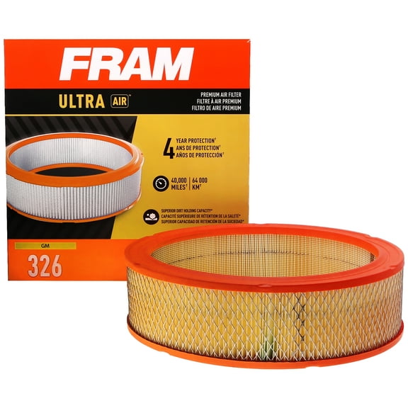 FRAM Ultra Air XGA326, Premium Air Filter, Replacement Filter for Select General Motors Vehicles Fits select: 1988-1995 CHEVROLET GMT-400, 1968-1969 CHEVROLET CAMARO