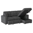 thumbnail image 5 of Lexicon McCafferty 2-Pc Sectional with Pull-out Bed & Right Chaise in Dark Gray, 5 of 11