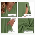 thumbnail image 4 of OutfitShow Women Maxi Dress with Pockets Casual Short Sleeve V-Neck Summer Dress, 4 of 7