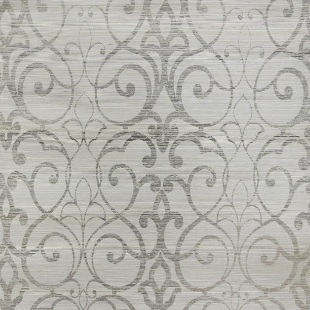 York Wallcoverings Fl660 72 Sq. Ft. Trellis PrePasted Grasscloth