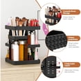 thumbnail image 4 of Organizador de maquillaje DALEMKY 360, giratorio, acrílico negro, 4 of 8