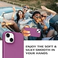 thumbnail image 5 of iPhone 13 Case, Liquid Silicone Soft Gel Rubber iPhone 13 Phone Case Slim Fit Cover with Microfiber Lining Shockproof Protective Phone Cases for iPhone 13 6.1 inch, Pearly Purple, 5 of 15