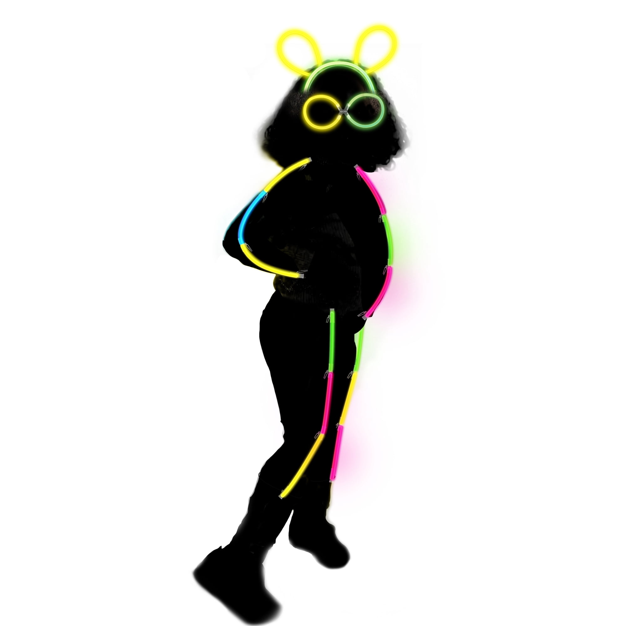 Multicolor Glow Costume for Unisex Child and Adults by Way To Celebrate
