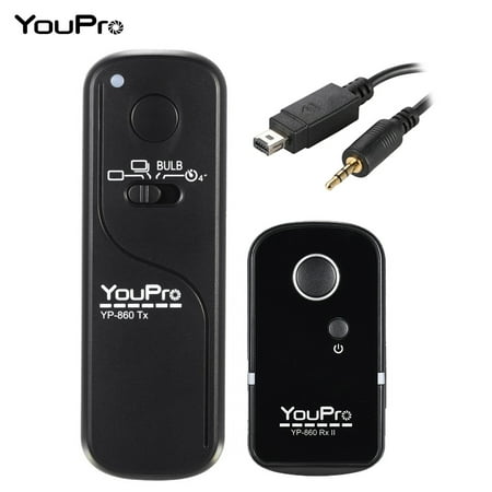 Camera Shutter Speed YouPro YP-860 DC2 2.4G Wireless Remote Control Shutter Release Transmitter Receiver 16 Channels for Nikon D5000 D750 D7100 D7200 D7000 D600 D610 D5500 D3300 D3200 D3100 D5300 D5200 D5300 DSLR Camera ()
