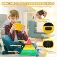 thumbnail image 3 of Juego electrónico Tic Tac Toe YOSHINE 5 en 1 portátil amarillo, 3 of 7