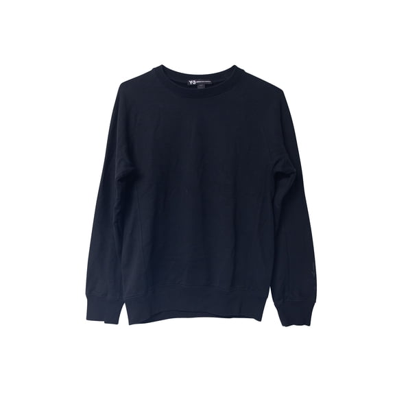 Pre-Owned Y-3 Crewneck Sweatshirt in Black Cotton
