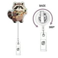 thumbnail image 3 of TIELUTT Celokiy Funny Goose Badge Reel Glitter Retractable ID Holder for Book Holder for Trading Cards Note Holder for Desk Dog Semi Rigid Holder Alphabetical Organizer Handicap Placard Holder for Au, 3 of 7