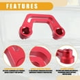 thumbnail image 5 of Unique Bargains 1 Pair Work Light Mount Brackets Car Front Light Mounting Holder for Jeep Gladiator JT 2020-2022 Red, 5 of 7