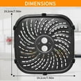 thumbnail image 5 of GCQ Air Fryer Replacement Parts for PowerXL 4 QT Digital Air Fryer, 7.56 × 7.56 IN Air Fryer Tray Accessories Rack Grill Pan Grill plate Crisper Plate, 5 of 7