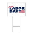 thumbnail image 1 of Happy Labor Day (18" x 24") Yard Sign, Includes Metal Step Stake, 1 of 6