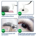 thumbnail image 5 of Qeelasee W Shape Eyelashes Mink Black 4D Eyelash Extensions Natural and Soft individual lashes D Curl 14mm, 5 of 7