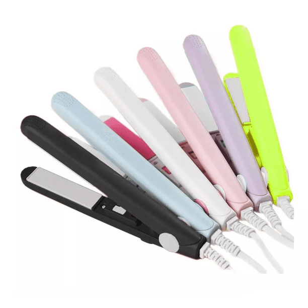 Plancha Para Cabello, Mini Plancha De Cabello De Bolsillo Blanco