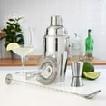 thumbnail image 2 of 5-Piece Cocktail Shaker Set Shaker Strainer Jigger T-Mixing Spoon Muddler Bartender Kit Stainless Steel Bar Set, 2 of 7