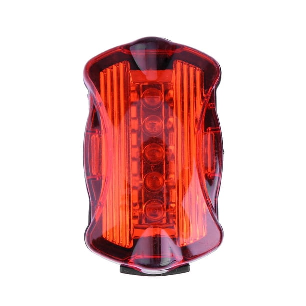 Bicicleta Lámpara de advertencia trasera de luz trasera de 5LED a prueba de agua para ciclismo nocturno