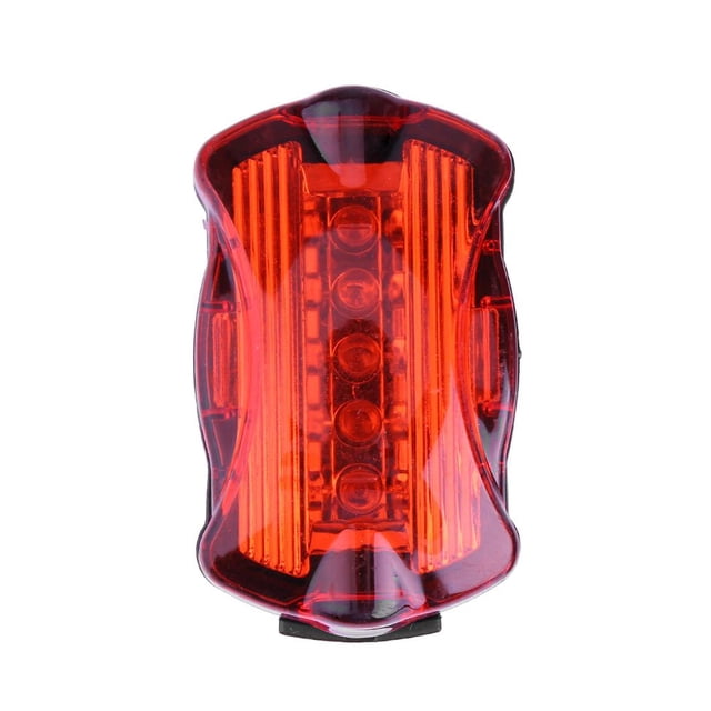 Bicicleta Lámpara de advertencia trasera de luz trasera de 5LED a prueba de agua para ciclismo nocturno