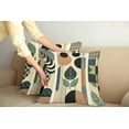 thumbnail image 2 of Ambesonne Monstera Throw Pillow Cover 2 Pack, Mid Century Boho Abstract, 16", Pale Reseda Green and Camel, 2 of 7