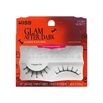 KISS Halloween False Eyelashes, ‘Flapper Girl’, 9mm-12mm, Spiky Volume, 1 Pair KISS Lashes