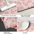 thumbnail image 6 of Pink Strawberry Cow Kitchen Mats Set 2 Piece Decorative Rugs for Kitchen Low-Profile Strawberry Cow Floor Mats Decorations for Home 17x48+17x24 in, 6 of 6