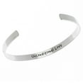 thumbnail image 3 of Paw Print Inspirational Stainless Steel Cuff Bracelet, 3 of 5