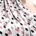 thumbnail image 3 of White Cow Dot Pattern Blanket,Comfortable Soft Flannel Throw Blanket,All Season,Warm Lightweight Blankets for Sofa Bed Couch Living Room Chair,30"x40", 3 of 4