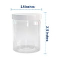 thumbnail image 2 of Frascos de plástico Healthy Packers de 6 onzas (paquete de 12) con tapas, transparentes, 2 of 6