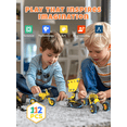 thumbnail image 5 of 10-in-1 STEM Building Toys for Kids Ages 4-10, Motorized Construction Engineering Kit with Bulldozer and Excavator Models, 112 Pieces, 5 of 7