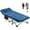 Cozy Red with 2 Sided Pearl Cotton Mattress, variant on ABORON Folding Camping Cot for Adults 800lbs, Heavy Duty 28" Extra Wide Sleeping Cots with 2 Sided Mattress & Carry Bag for Camp/Office/Home