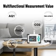 thumbnail image 4 of Tool Set Meter Eight-In-One Air Quality Monitor Indoors Outdoors Detector for CO2 HCHO TVOC PM2.5 PM10 Temperature Humidity, 4 of 7