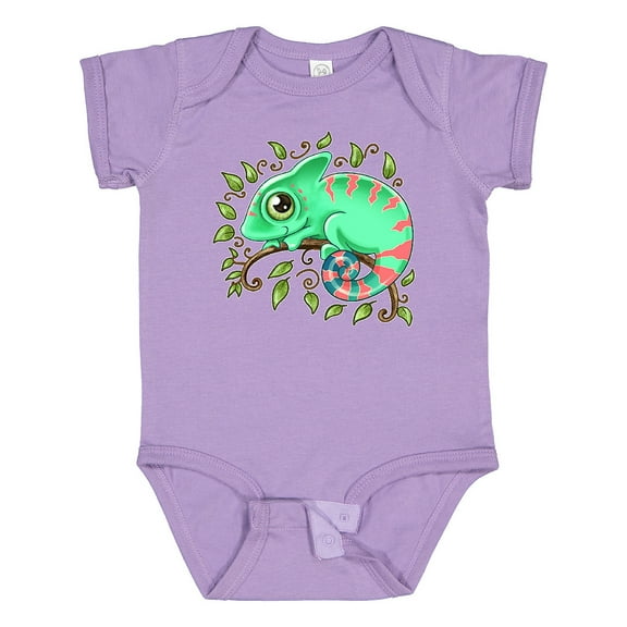 Inktastic Tiny, Cute Chameleon Boys or Girls Baby Bodysuit