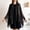Black, variant on Thin Lightweight Shimmer Capes, Elegant Linear Rhinestone Open Front Ponchos, Luxurious Banquet Flowing Overdress, Dress Matching Evening Accessory Shawl with Shiny Hot Diamonds