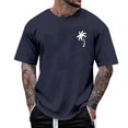 thumbnail image 1 of T-shirts pour Hommes Été Décontracté avec Imprimé Arbre Manches Courtes Col Rond pour Usage Quotidien, 1 of 1