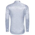 thumbnail image 5 of COOFANDY Mens Floral Rose Printed Long Sleeve Dress Shirts Prom Wedding Party Button Down Shirts, 5 of 6