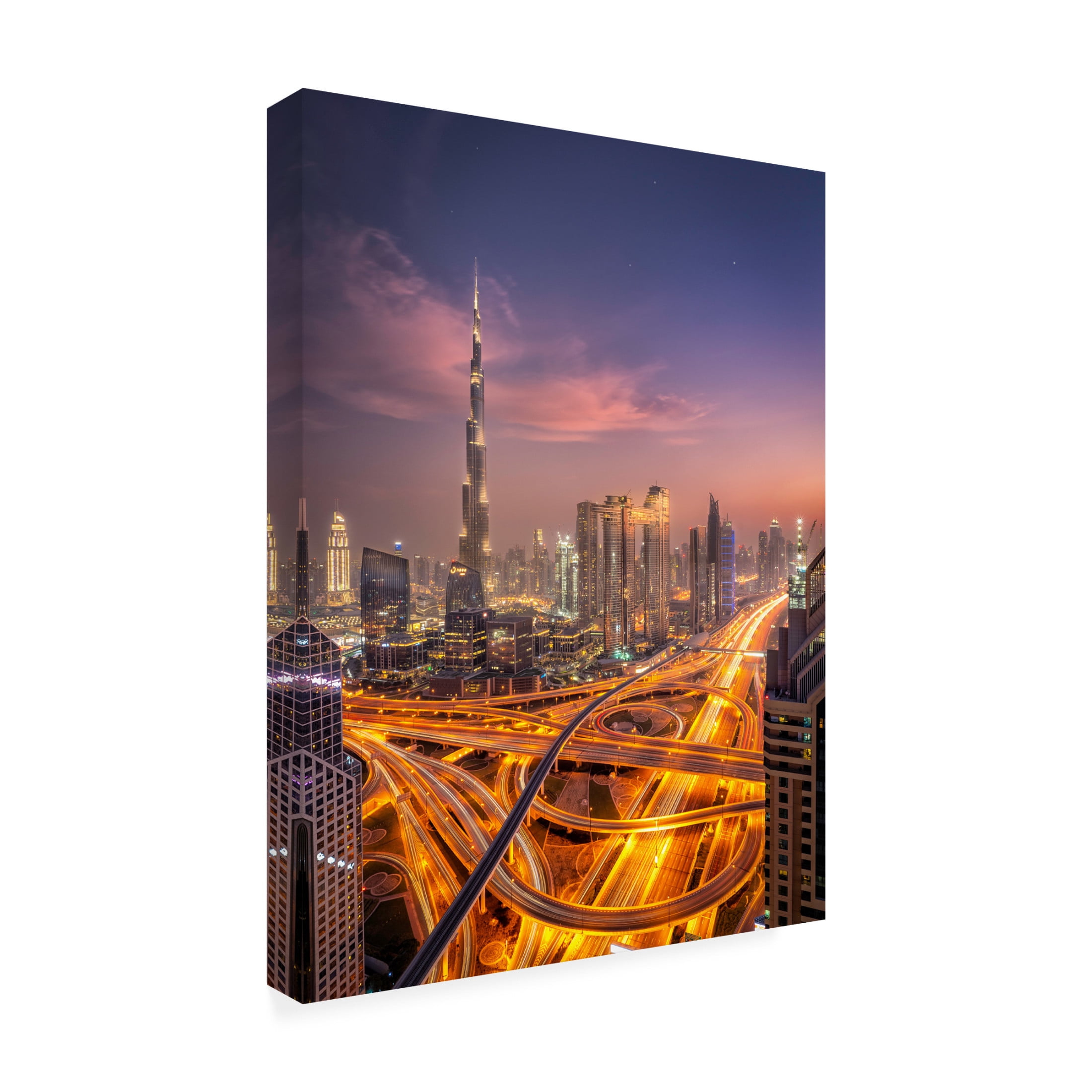 Canvas Wall Art - Alvaro Perez Aamp 'City Of Giants' Wall Art for Living Room, Bedroom, or Office Décor by Trademark Fine Art - 35 x 47 Inches