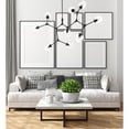 thumbnail image 3 of Elegant Lighting Cavoli 60" 9-Light Metal & Glass Chandelier in Black/Clear, 3 of 11