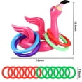 thumbnail image 2 of Juego inflable para lanzar anillos con forma de flamencos para piscina, 15 unidades, Camlinbo, 2 of 7