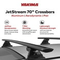thumbnail image 3 of Yakima 70 Inch Aluminum JetStream Aerodynamic Roof Rack Crossbars, Black, 3 of 9