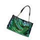 thumbnail image 3 of Tote Bag Work Two Tone Reversible Sequin Handbag Green Large Capacity Shoulder Bag With Chain And Fabric Lining For Women 1Set, 3 of 3