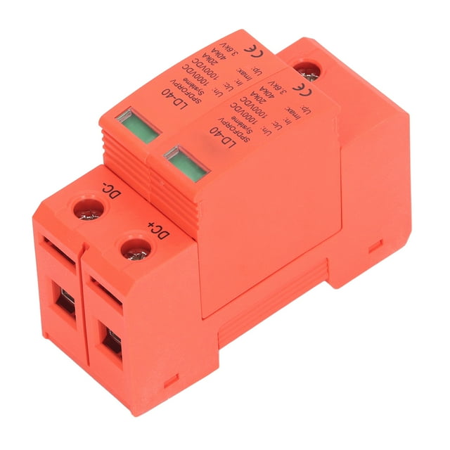 Protector Contra Sobretensiones, Protección Contra Sobrecorriente Dispositivo De Protección Contra Sobretensiones Instalación En Riel De 35 Mm Buena Conductividad 20-40KA 2P