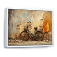 thumbnail image 2 of Designart "Old-World Charm Bike Journey" Bicycle Floater Framed Canvas Wall Art, 2 of 5