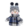 thumbnail image 3 of Muñeco de nieve navideño con sombrero, decoración para fiesta, juguete de escritorio coleccionable, novedad, Festival, adorno de Navidad suave, figura Estilo B, 3 of 8